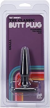 Doc Johnson Butt Plug Smooth Classic Small - Black