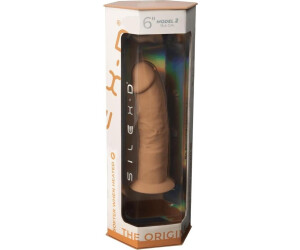 Silexd Model 2 – 6" Thermo-Reactive Memory Silicone Realistic Dildo in Beige