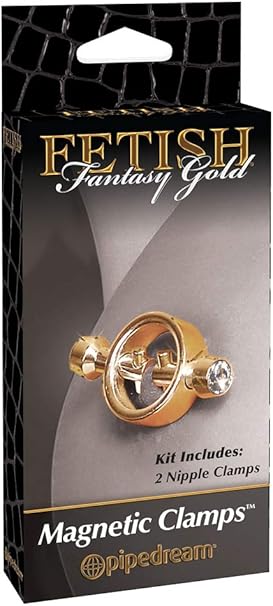 Fetish Fantasy Gold Magnetic Nipple Clamps