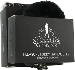 Ouch! Beginner's Furry Handcuffs - Black