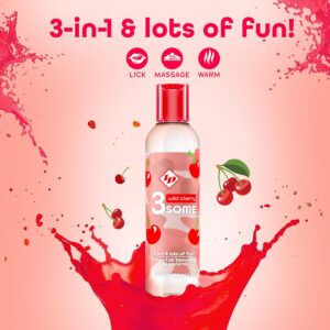ID Lubricants 3Some 3-in-1 Flavored & Warming Lube – Wild Cherry