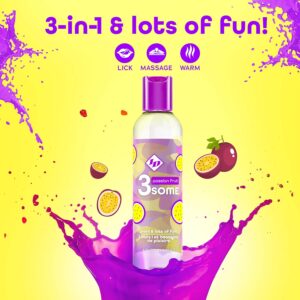 ID Lubricants 3Some 3-in-1 Flavored & Warming Lube – Passion Fruit