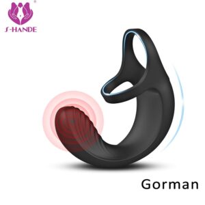 Gorman by S-Hande – Silicone Cock Ring with Prostate & Anal Vibrator