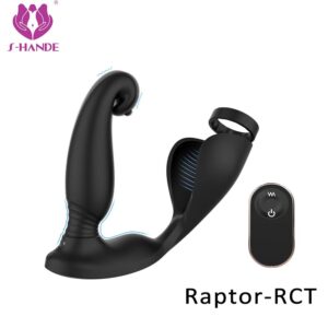 Raptor-RCT by S-Hande Cock Ring with Prostate & Anal Vibrator – Remote Control
