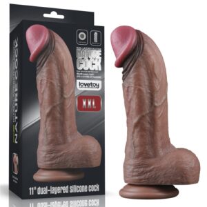 11'' Dual Layered Nature Cock XXL Dildo