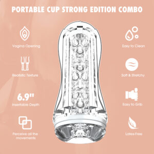 Mx Portable Cup - Strong Edition Combo - Male Masturbator