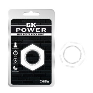 GK Power - Nust Bolts Cock Ring - Clear
