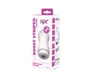 MX Portable Cup - Boost Striped Stroker - Male Masturbator