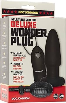 Deluxe Wonder Vibrating Inflatable Butt Plug - Doc Johnson