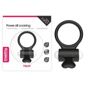 Heart - Power Clit Cock Ring – 10 Speed Vibrating Couples Ring