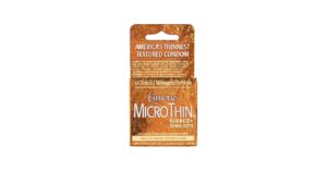 Kimono MicroThin Condoms - Ribbed with Sensi-Dots (3 Pack)