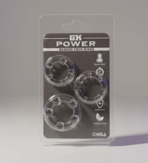 GK Power - Beaded Cock Rings - Assorted 3 Pack