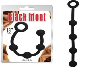 P Storm Anal Beads 13" - Black Mont