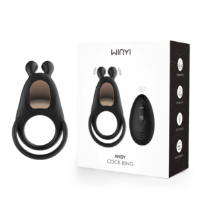 Andy Rechargeable Vibrating Cock Ring - WINYI