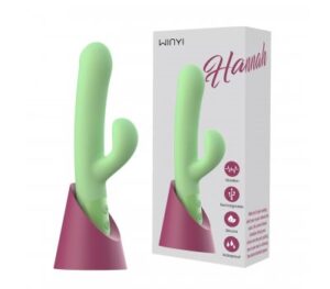 WINYI Hannah Dual Vibrator - Rechargeable Rabbit Vibrator - Green
