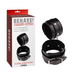 Classic Ankle Cuffs - Behave! Luxury Fetish