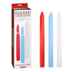 Sensuous Candle (3 Pack) - Wax Play Candles - Behave! Luxury Fetish