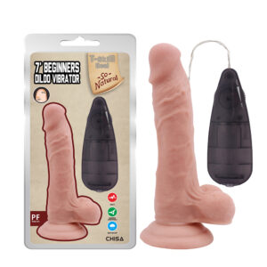 T-Skin Real 7.5" Beginners Vibrating Dildo