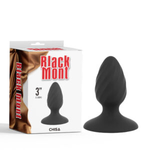 Anal Control Stuffer 3" - Silicone Butt Plug - Black Mont