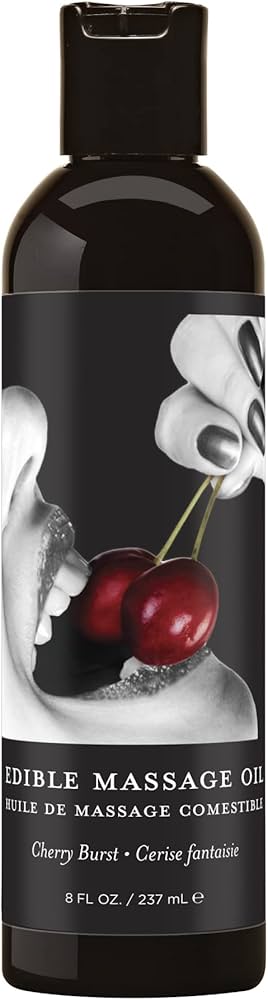 Earthly Body Edible Massage Oil (237ml) – Cherry Burst
