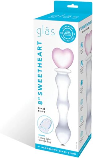 GLAS Sweetheart - 8.0" Handblown Glass Dildo