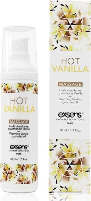 Exsens Gourmet Massage Oil – Warming Body Oil (50ml) - Hot Vanilla