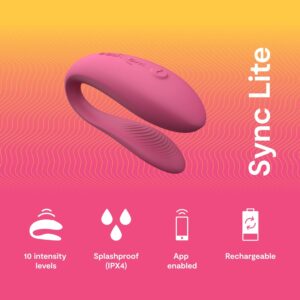 Sync Lite by We-Vibe - App Controlled Vibrator - Pink