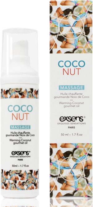 Exsens Gourmet Massage Oil – Warming Body Oil (50ml) - Coconut
