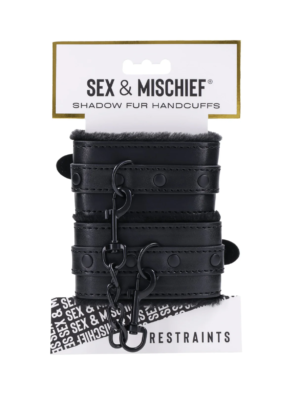 Shadow Fur Handcuffs- S&M - Sex & Mischief