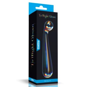 Twilight Gleam Alluring Arc - 6.7" Prismatic Glass Dildo