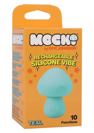 Mochi Rechargeable Silicone Mushroom Vibrator – Teal