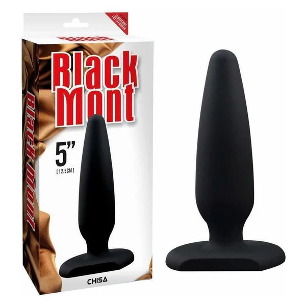 XL Silicone Plug 5” – Ultra-Smooth Seamless Butt Plug - Black Mont
