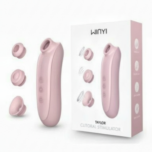 Taylor - Clitoral Stimulator – 3 Interchangeable Heads Suction & Tapping - WINYI