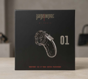 Man Cage 01 - Transparent Chasity Cage - Shots