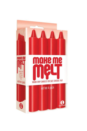 Make Me Melt (4 Pack) - Wax Play Candles - Red Hot