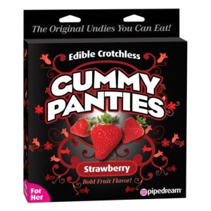 Edible Crotchless Gummy Panties - Strawberry Flavored