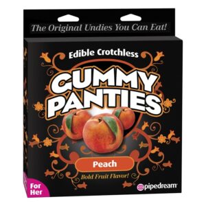 Edible Crotchless Gummy Panties - Peach Flavored