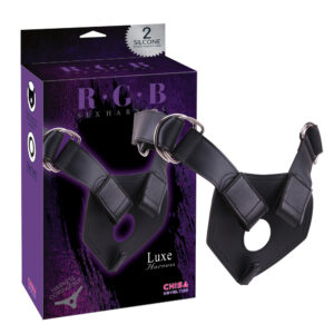 RGB Luxe Adjustable Sex Harness - Strap On Harness