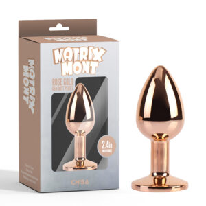 Rose Gold Gem Butt Plug 2.4" (S) - Matrix Mont