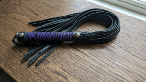 Zebra Stripe Flogger – Purple