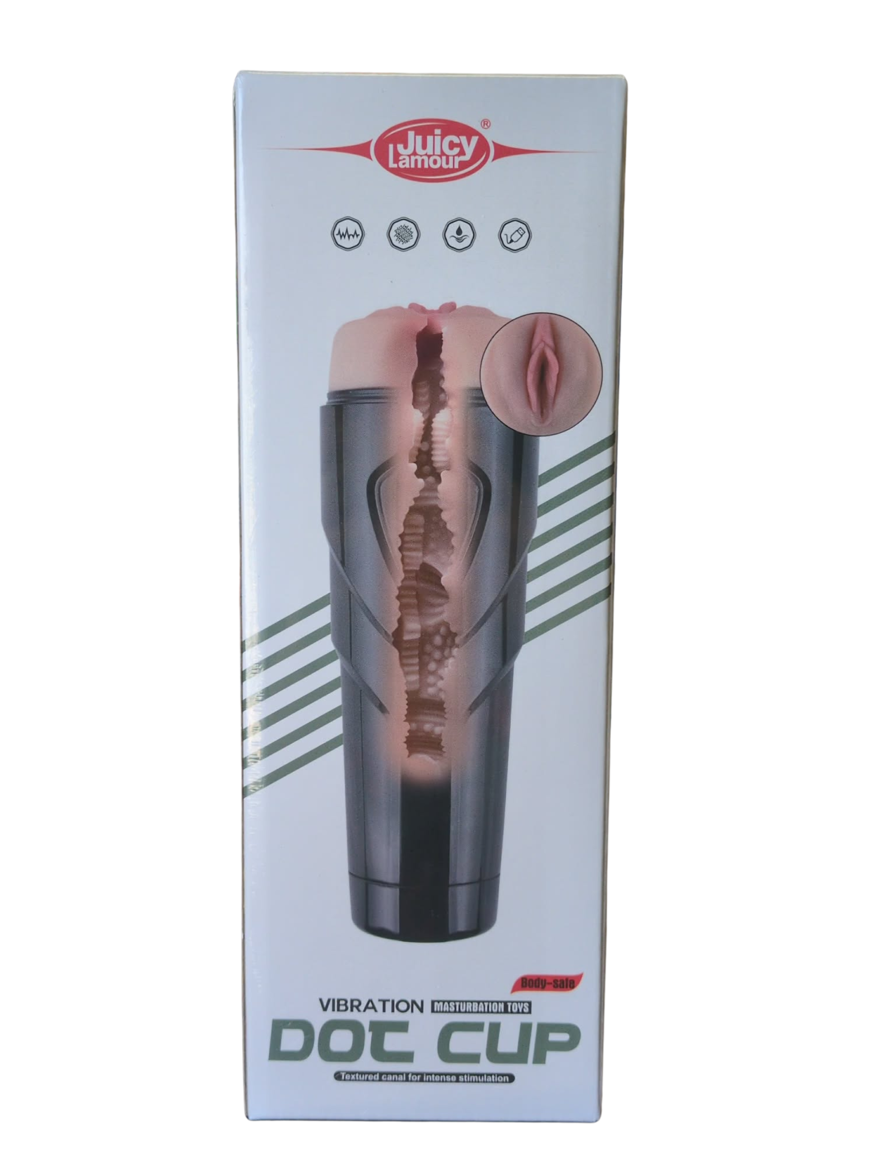 Dot Cup – Vibrating Textured Male Masturbator - Image 2