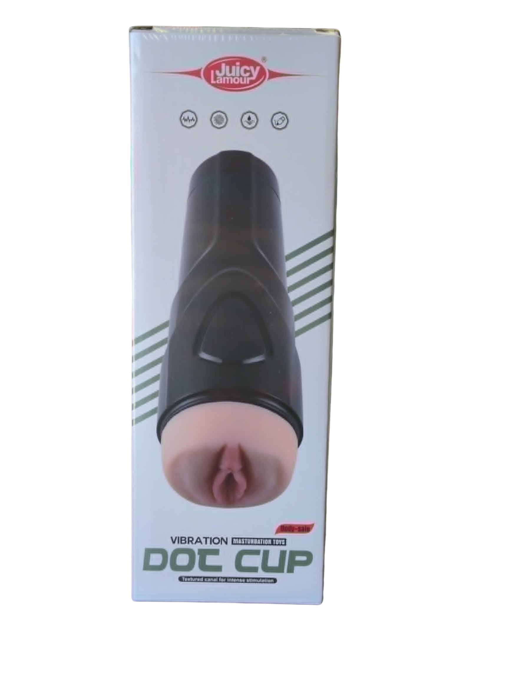 Dot Cup – Vibrating Textured Male Masturbator