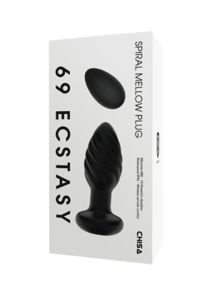 Spiral Mellow Plug - Wireless Vibrating Silicone Anal Plug - Prostate Toy