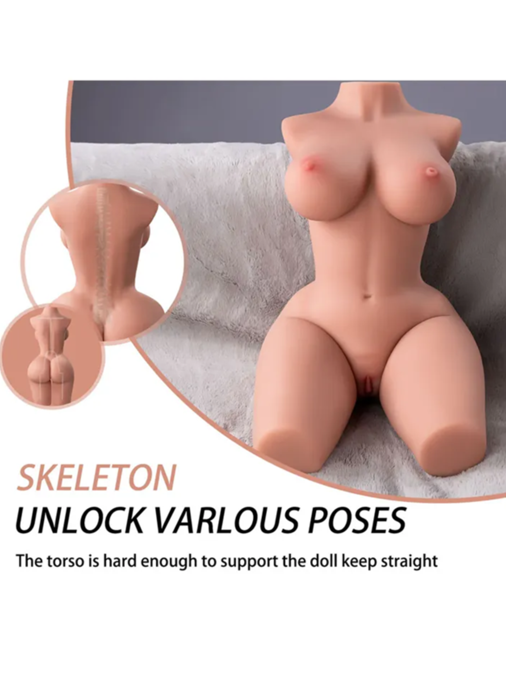 Xise Paige - Poseable Dual Entry Sex Doll - TPE Masturbator - Image 3