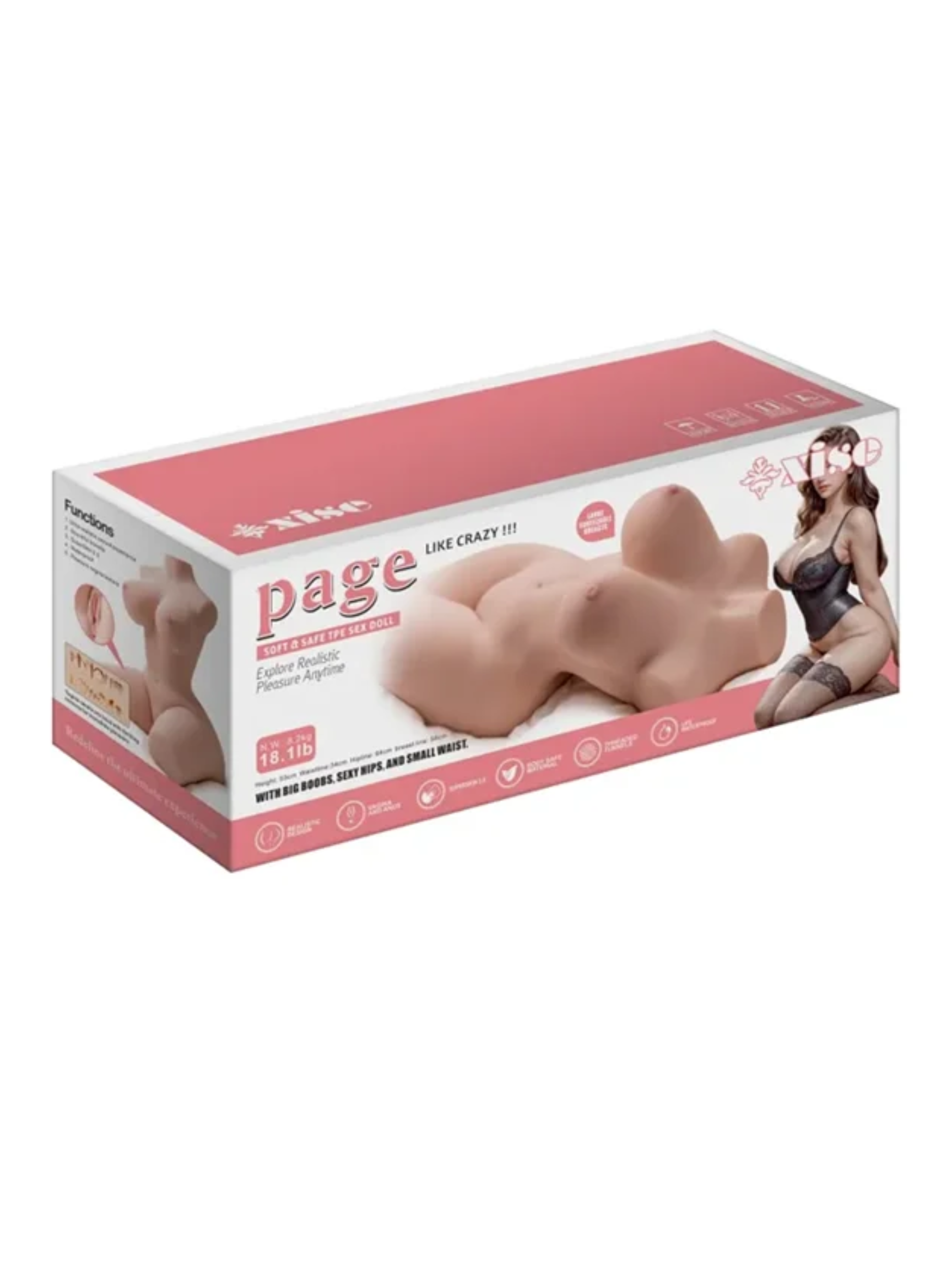 Xise Paige - Poseable Dual Entry Sex Doll - TPE Masturbator