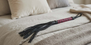 Zebra Stripe Flogger – Pink