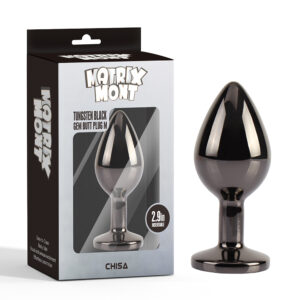 Tungsten Black Gem Butt Plug (M) - Matrix Mont