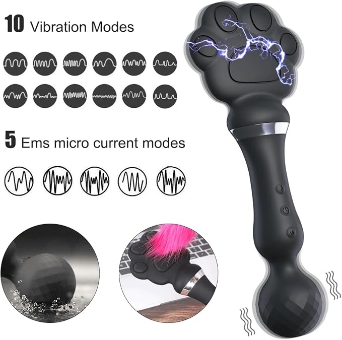 Cat's Paw Electric Shock Vibrating Wand - Image 3