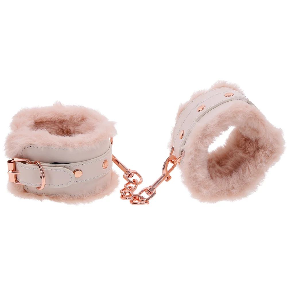 Peaches 'N Creame Fur Handcuffs- S&M - Sex & Mischief - Image 2