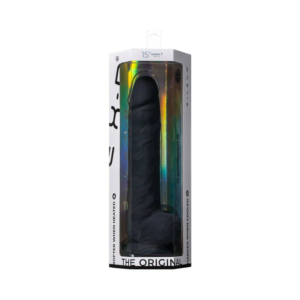 Silexd – 15″ Realistic Silicone Dildo Model 1 - Black